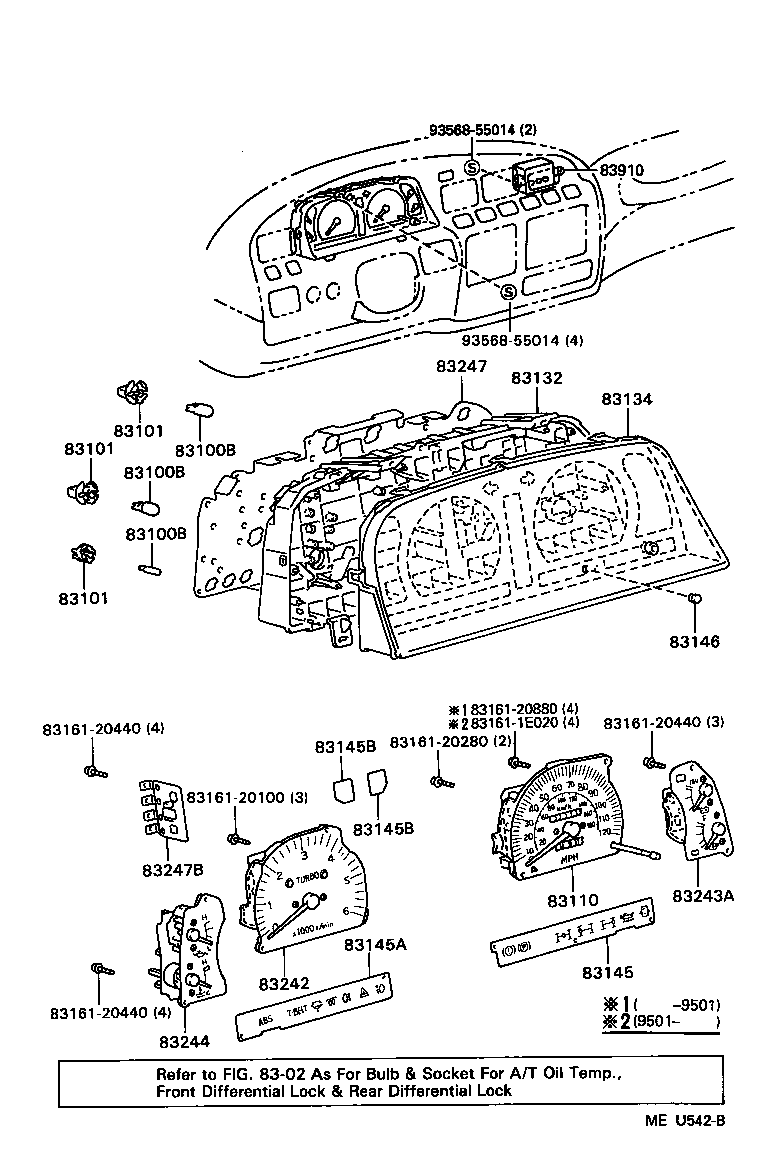 83132-60740 CASE, COMBINATION METER product image
