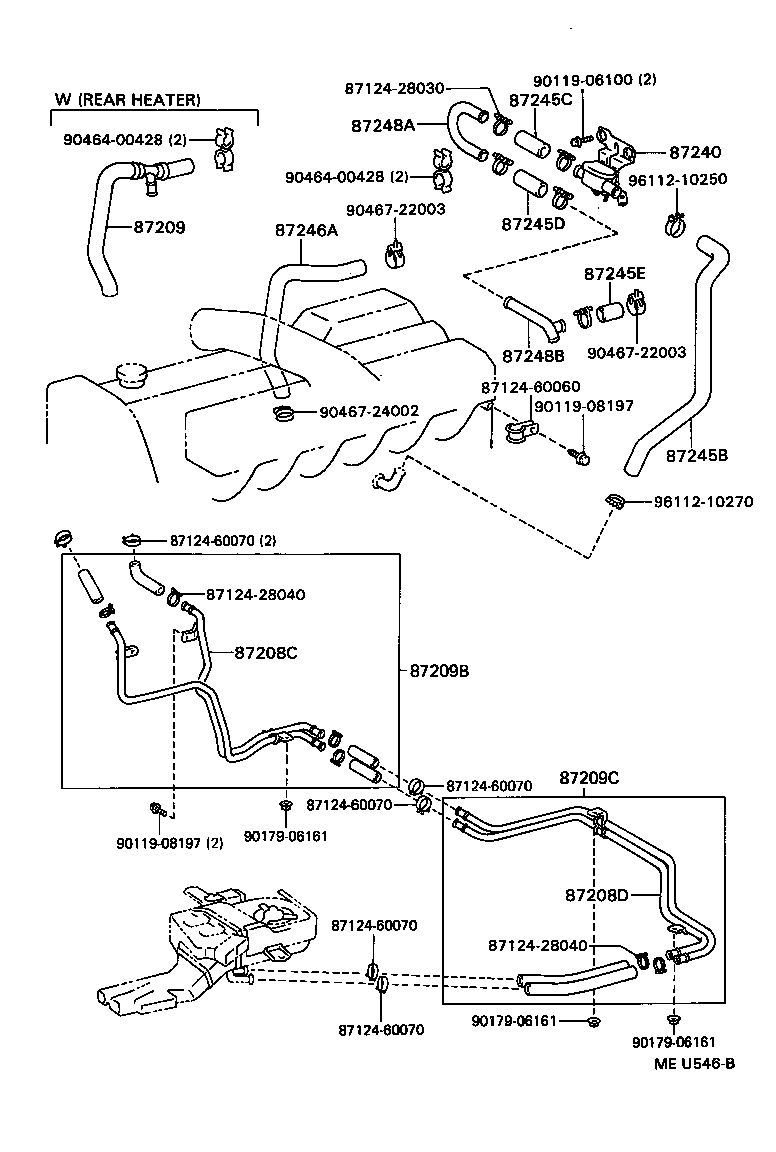 87240-60060 VALVE ASSY, HEATER WATER product image