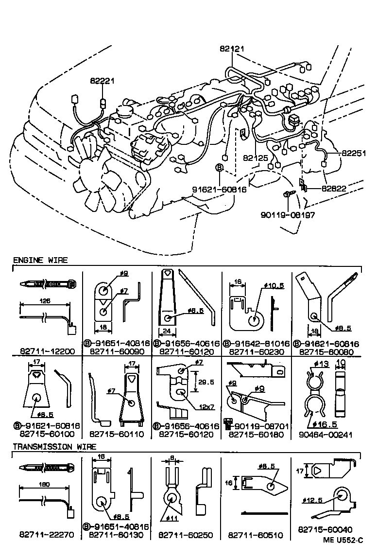 82817-60040 PROTECTOR, WIRING HARNESS, NO.2 product image