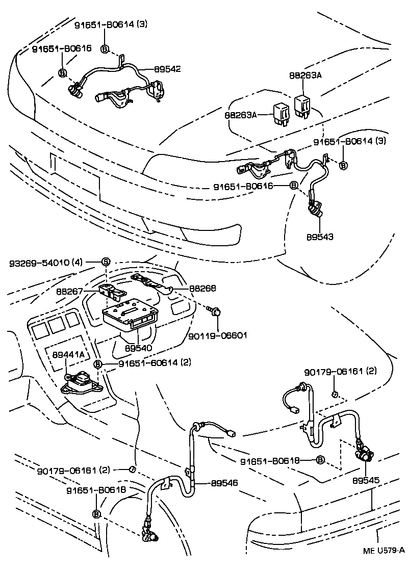 89440-22030 SENSOR, DECELERATION product image