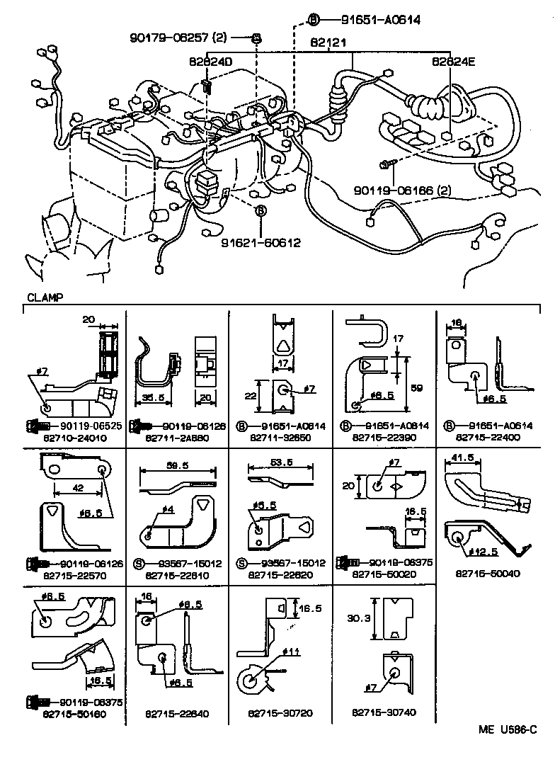 82817-2A290 PROTECTOR, WIRING HARNESS, NO.1 product image