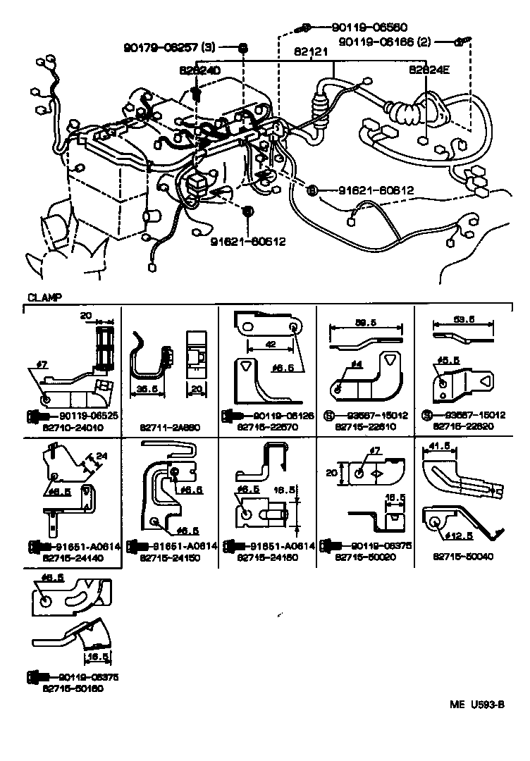 82817-2A290 PROTECTOR, WIRING HARNESS, NO.1 product image