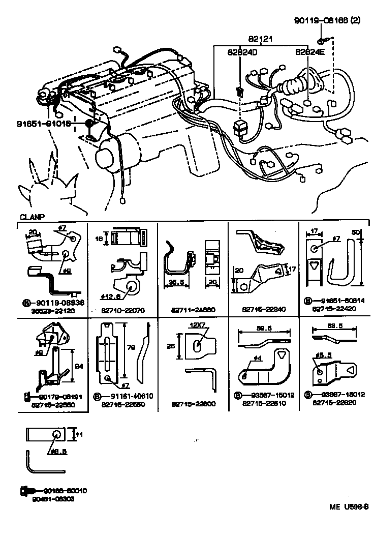 82817-2A290 PROTECTOR, WIRING HARNESS, NO.1 product image