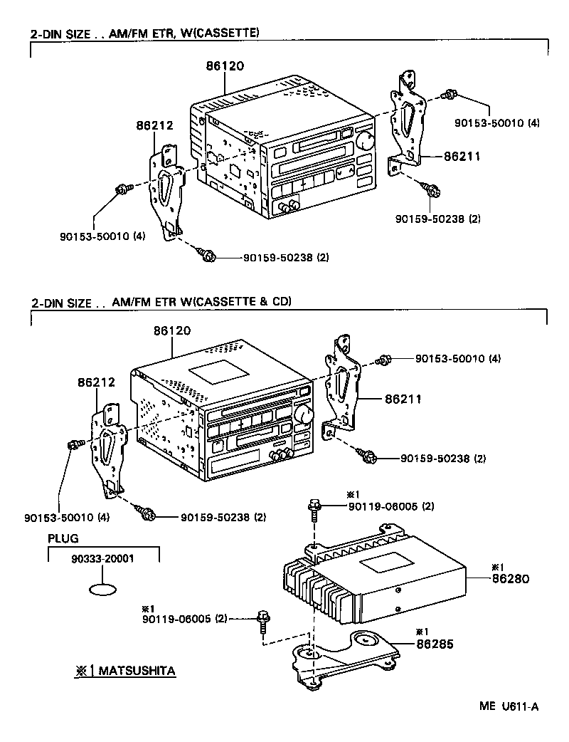 86212-22141 BRACKET, RADIO, NO.2 product image