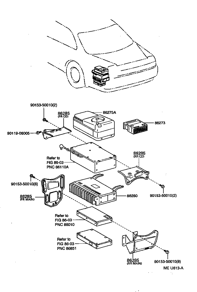 86212-22141 BRACKET, RADIO, NO.2 product image