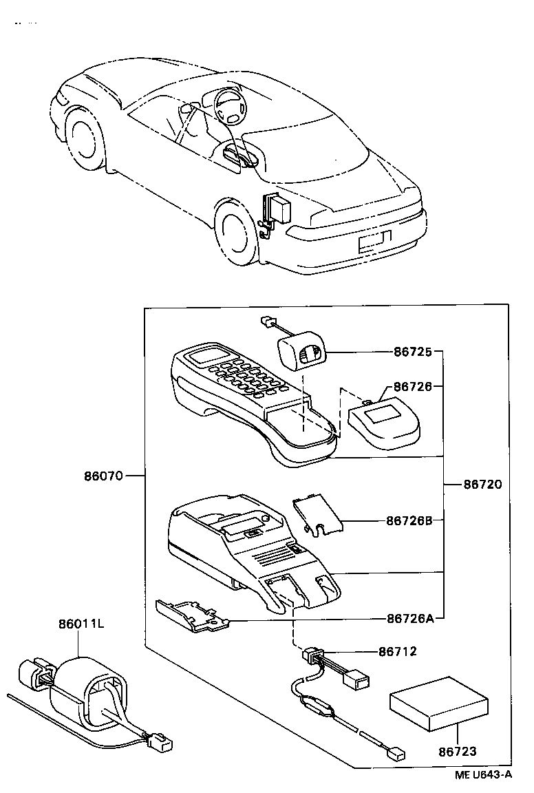86726-30020 COVER, MOBILEPHONE, NO.2 product image