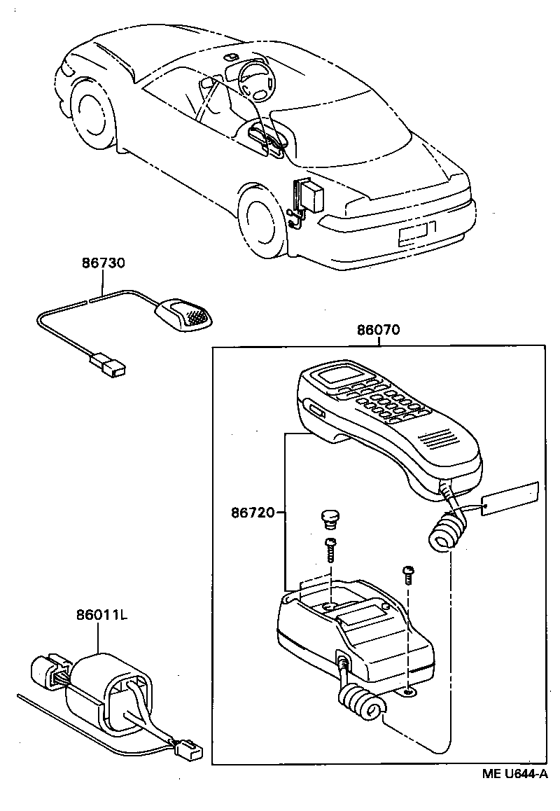 86726-30020 COVER, MOBILEPHONE, NO.2 product image
