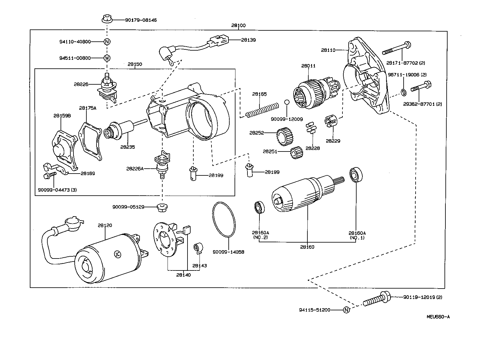 28130-54370 FRAME ASSY, STARTER COMMUTATOR END product image
