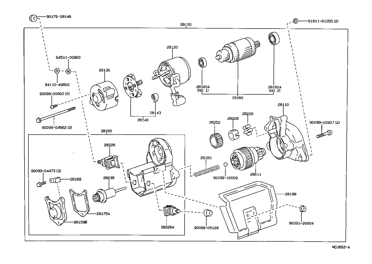 28130-54370 FRAME ASSY, STARTER COMMUTATOR END product image