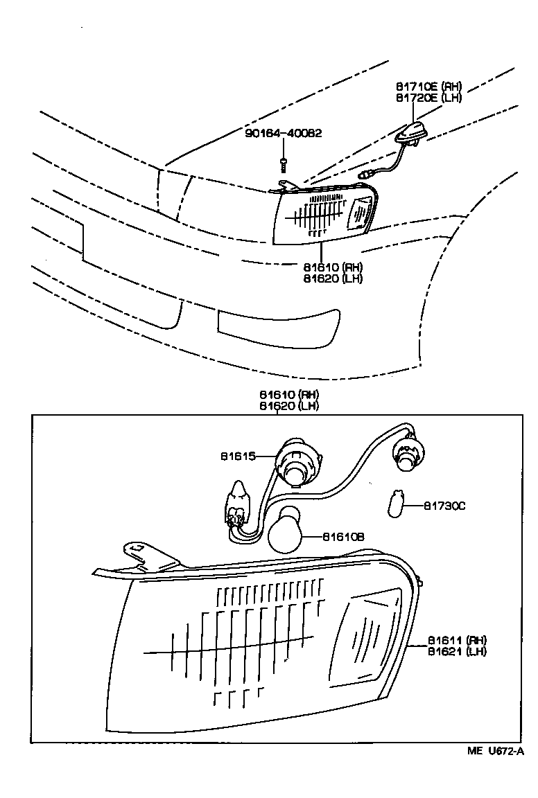 81610-22250 LAMP ASSY, PARKING & CLEARANCE, RH product image