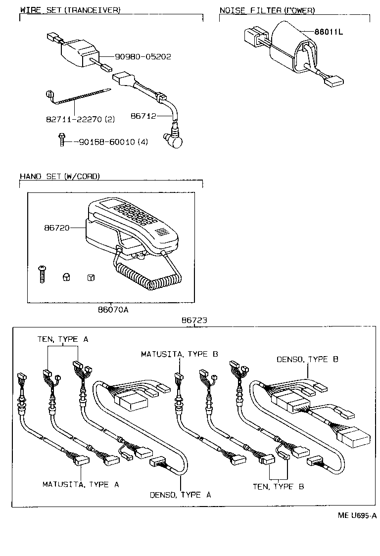 86070-30041 MOBILEPHONE & ACCESSORY ASSY (HANDSET) product image