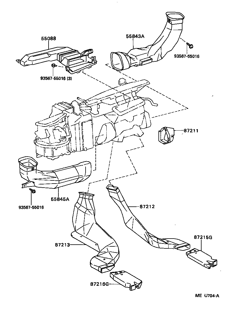 55900-22320 CONTROL ASSY, AIR CONDITIONER product image