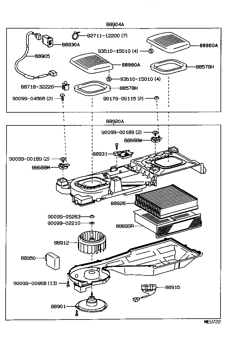 88905-22310 WIRE SUB-ASSY, AIR PURIFIER, NO.1 product image