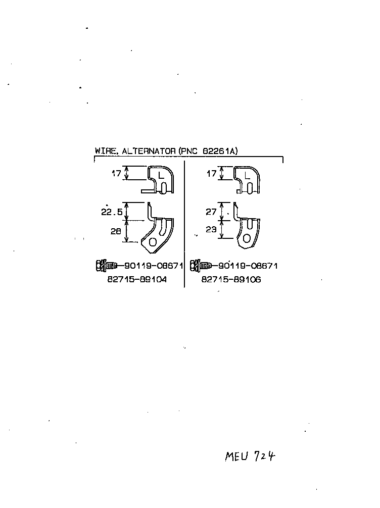 82164-89243 WIRE, FRAME product image