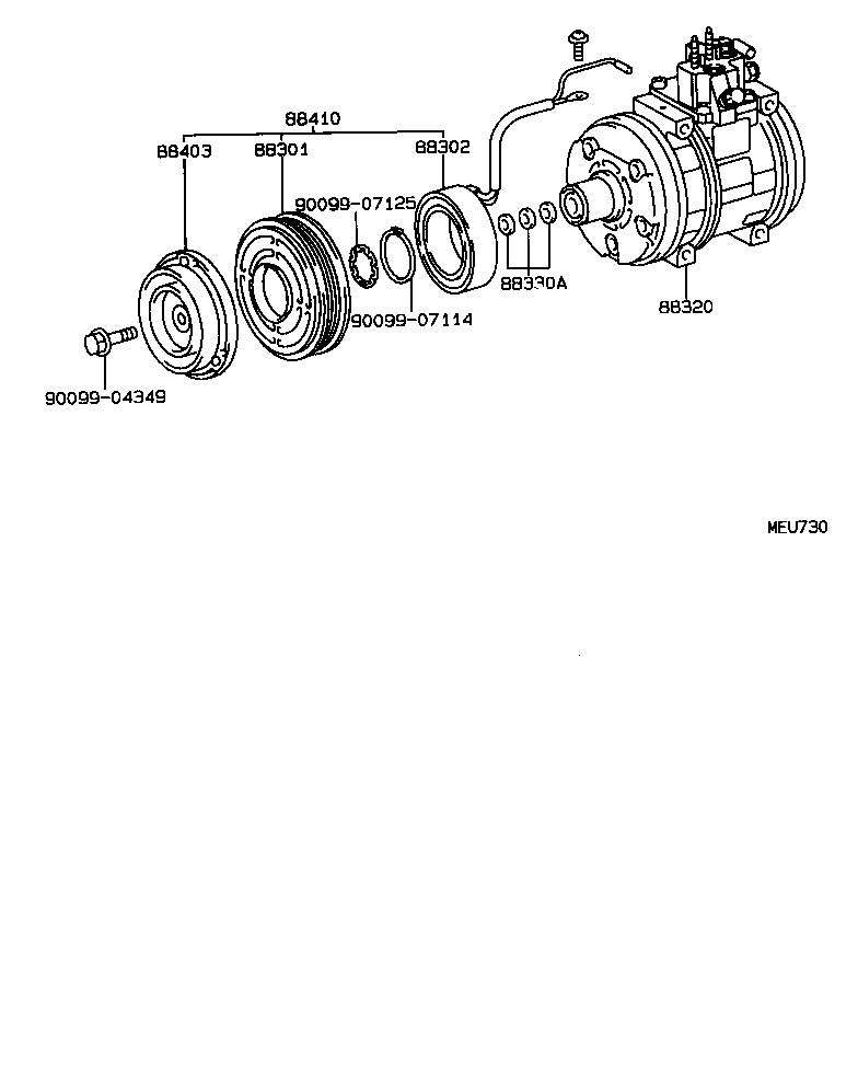 88320-22670 COMPRESSOR ASSY, COOLER product image