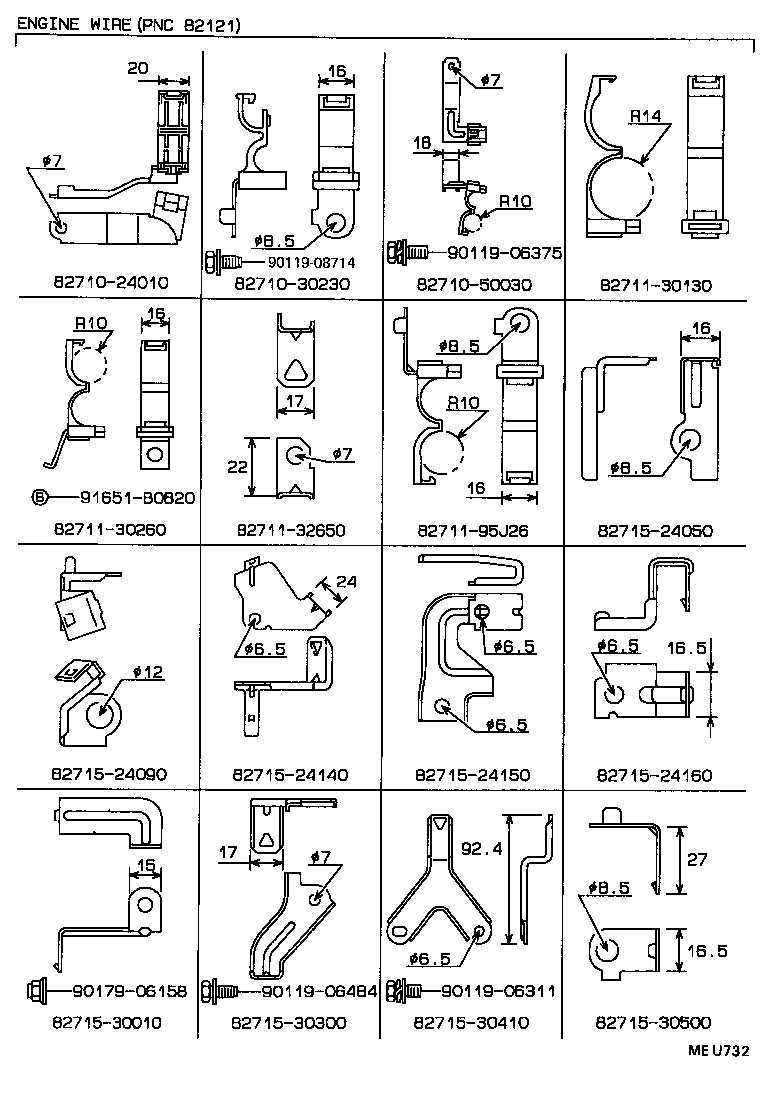 82151-30620 WIRE, FRONT DOOR, RH product image