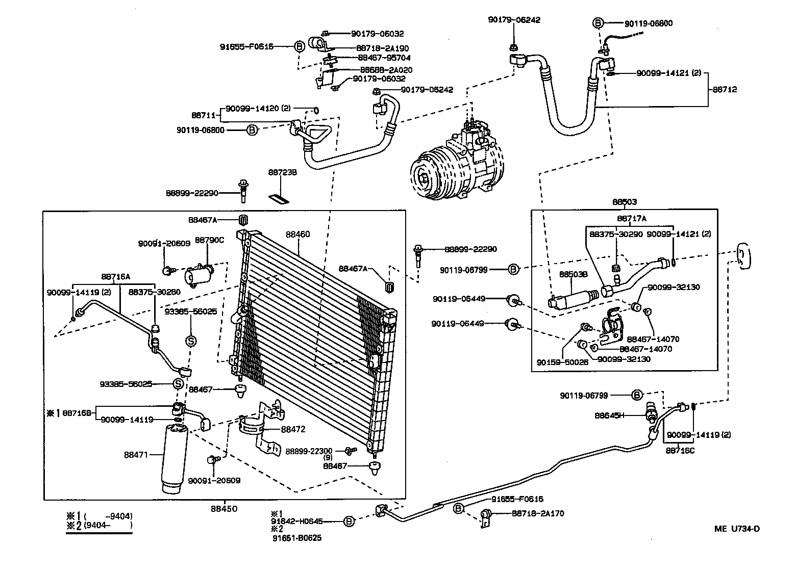 88450-22010 CONDENSER ASSY, W/RECEIVER product image