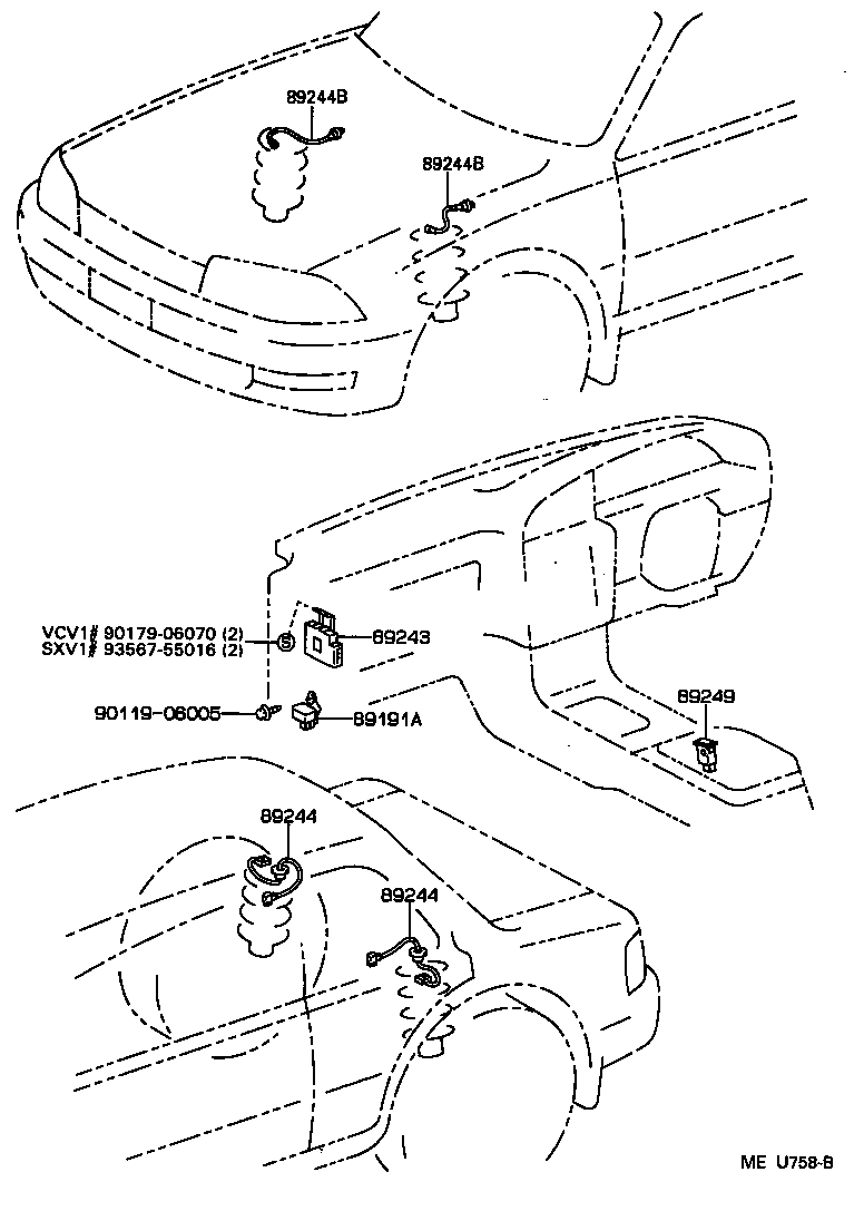 89243-33031 COMPUTER, ABSORBER CONTROL product image