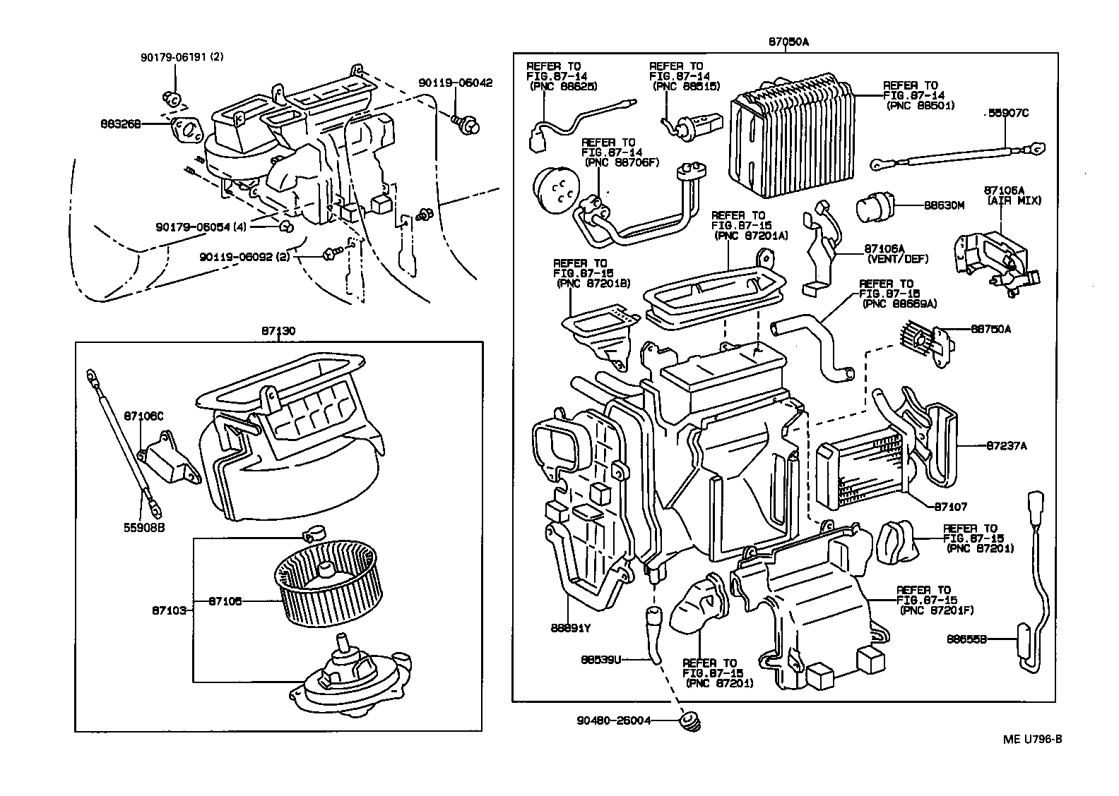87286-33030 CABLE SUB-ASSY, AIR INLET DAMPER CONTROL product image