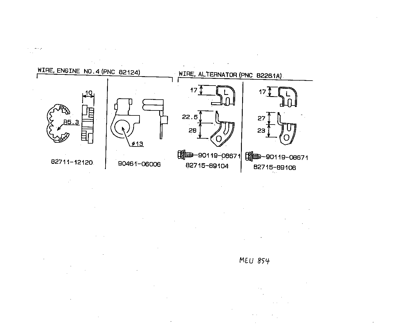 82817-89123 PROTECTOR, WIRING HARNESS, NO.1 product image