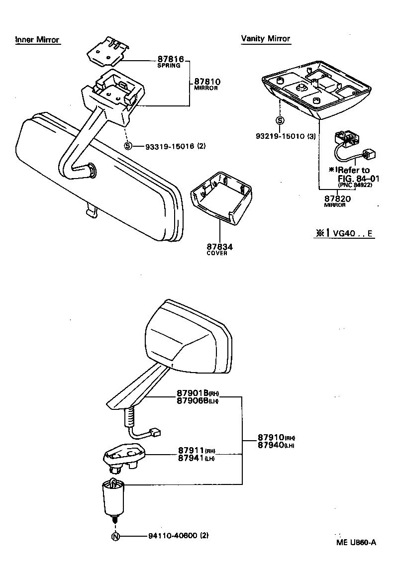 87906-40020-C0 MIRROR SUB-ASSY, OUTER REAR VIEW, LH product image