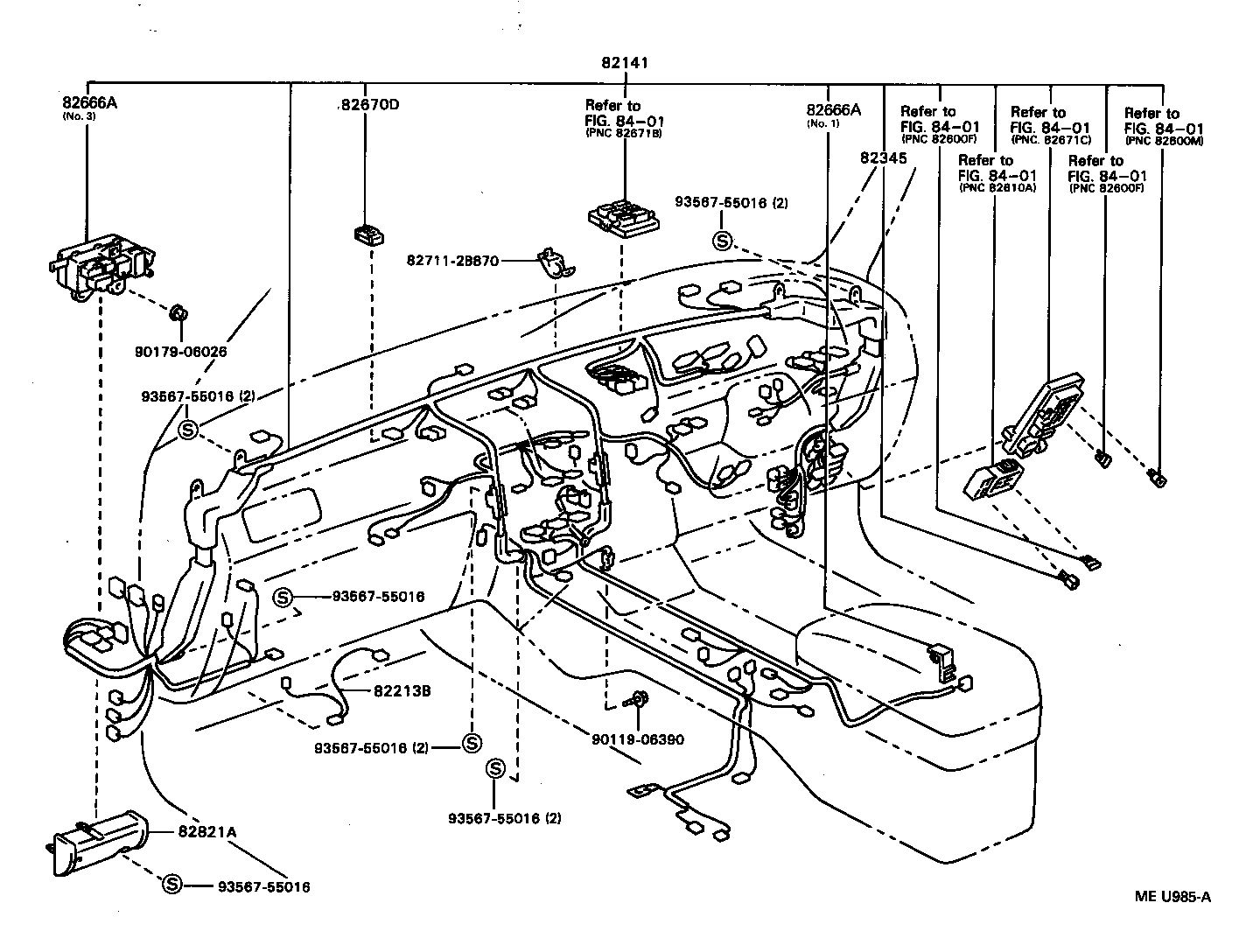 82142-20020 WIRE, INSTRUMENT PANEL, NO.2 product image
