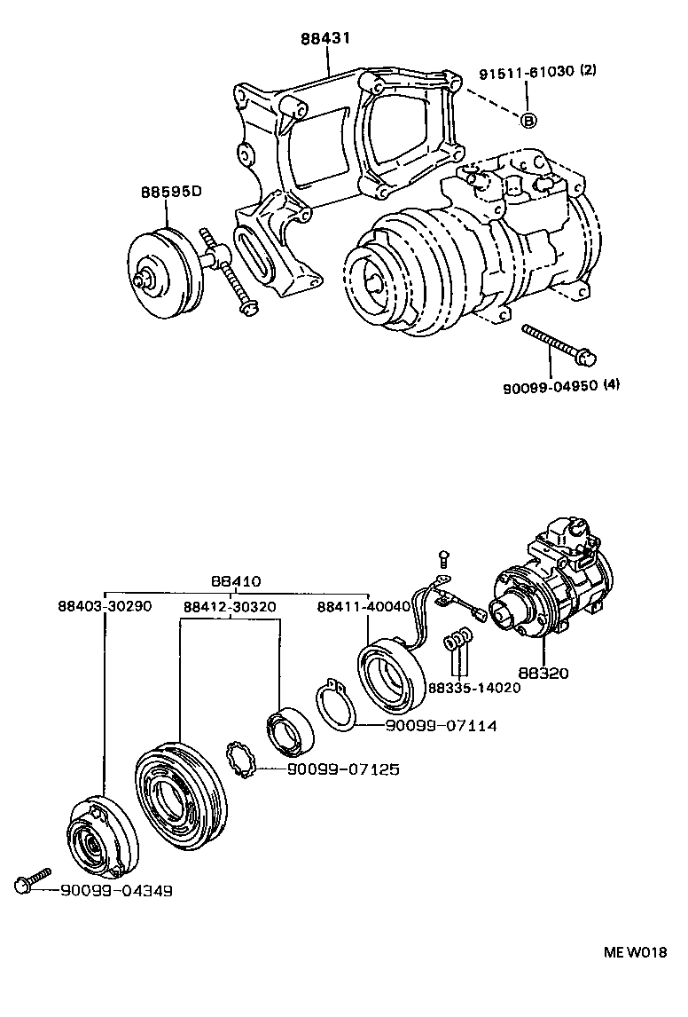 88320-40050 COMPRESSOR ASSY, COOLER product image