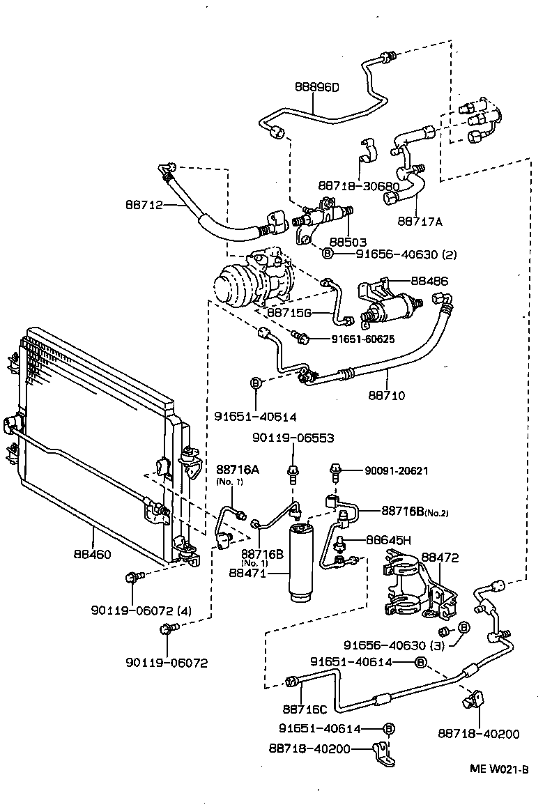 88460-40070 CONDENSER ASSY, COOLER product image