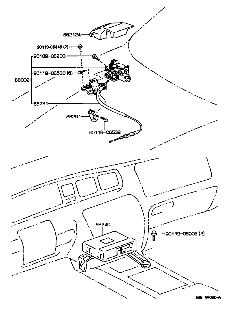 Toyota 88240-30270 COMPUTER ASSY, CRUISE CONTROL