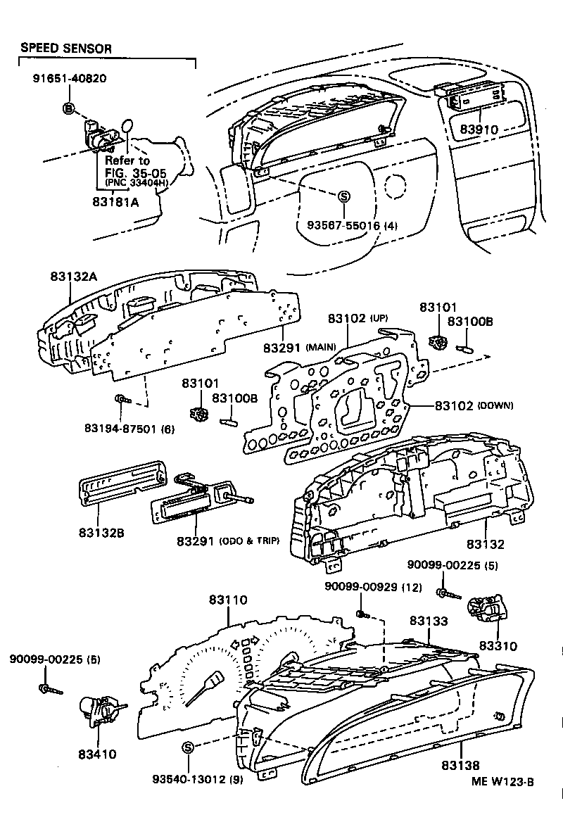 Toyota 83149-3F550 COMPUTER, COMBINATION METER
