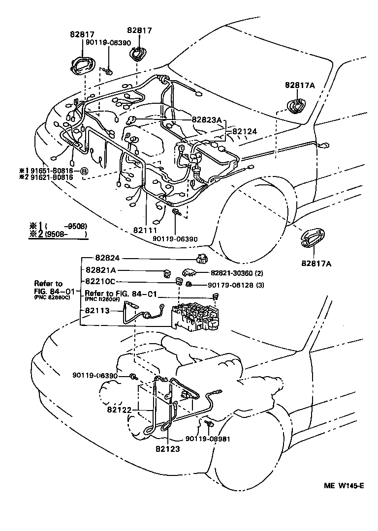 Toyota 82161-3F010 WIRE, FLOOR