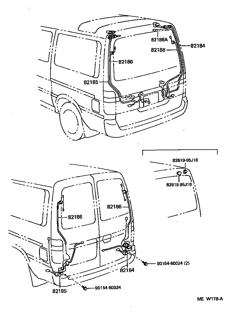 82151-26070 WIRE, FRONT DOOR, RH product image