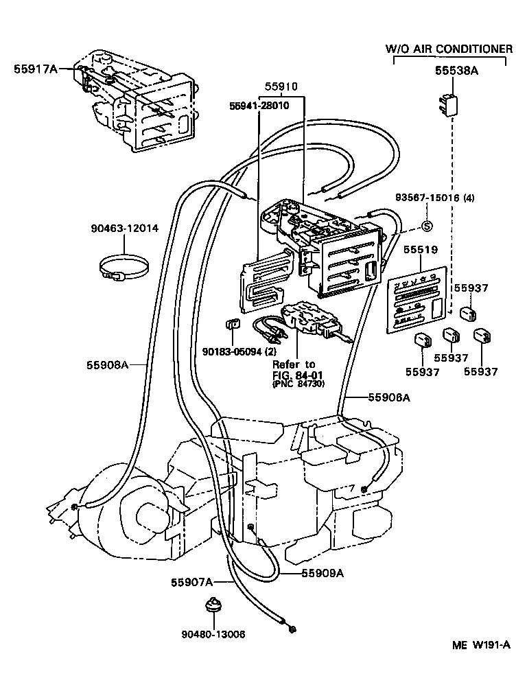 55086-28070 DUCT SUB-ASSY, HEATER TO REGISTER, NO.3 product image