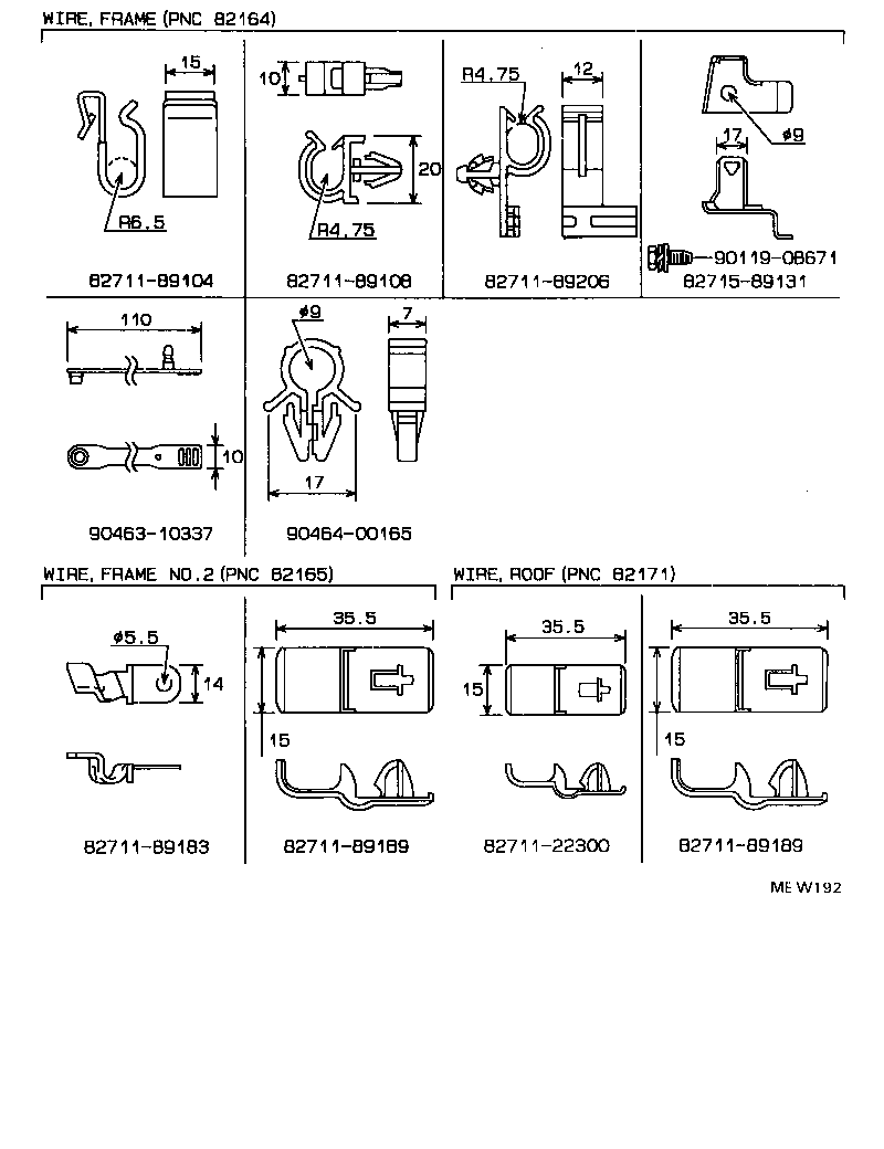 82122-35101 WIRE, ENGINE, NO.2 product image