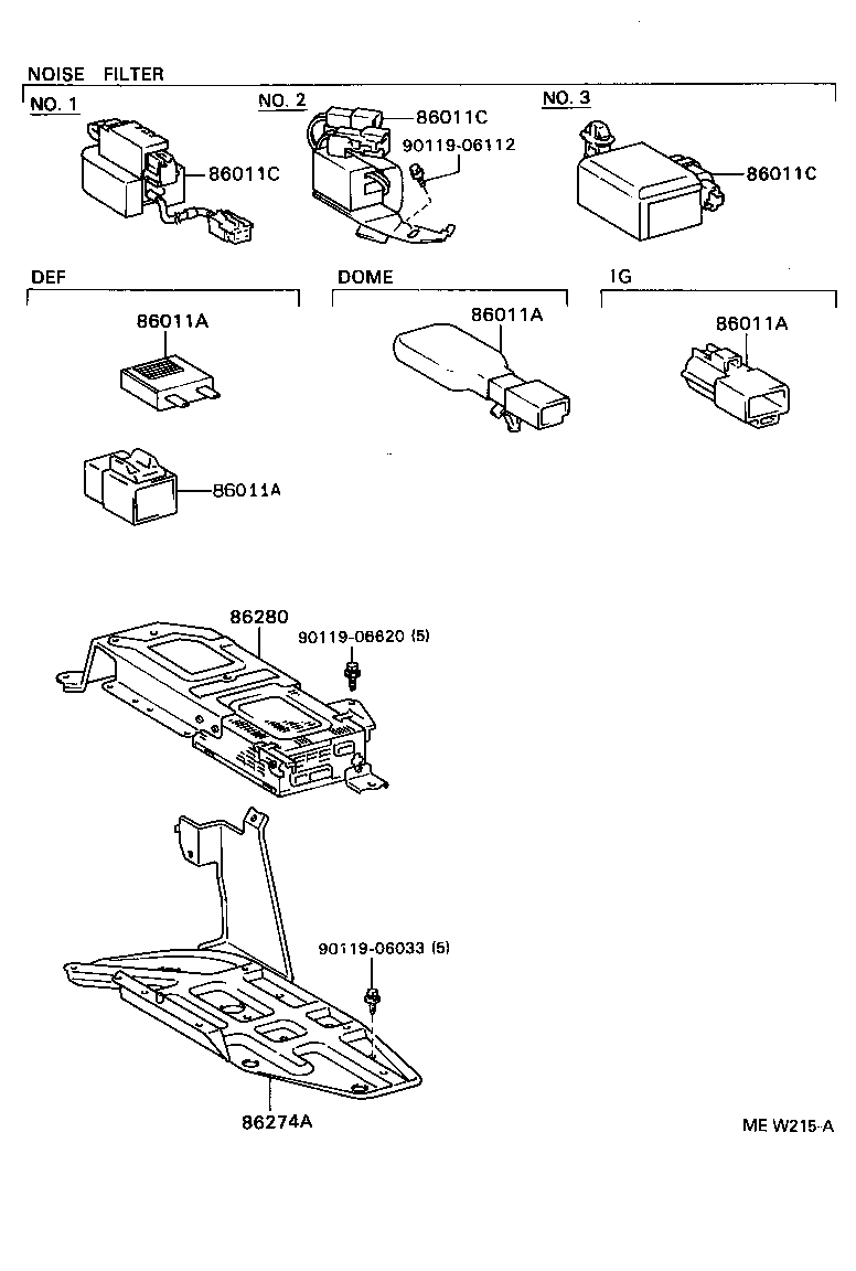 86127-30030 KNOB, RADIO RECEIVER SWITCH product image