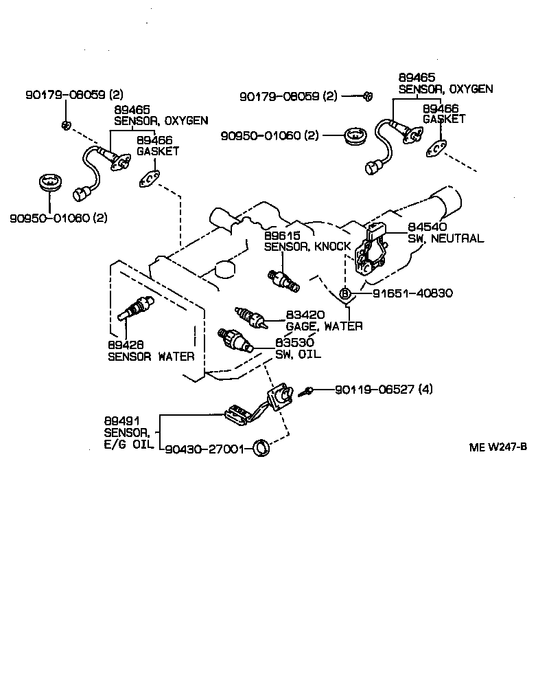 84140-30140 SWITCH ASSY, HEADLAMP DIMMER product image