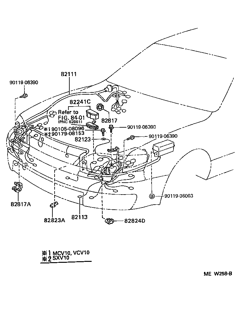 Toyota 82181-06010 WIRE, LUGGAGE ROOM, NO.1