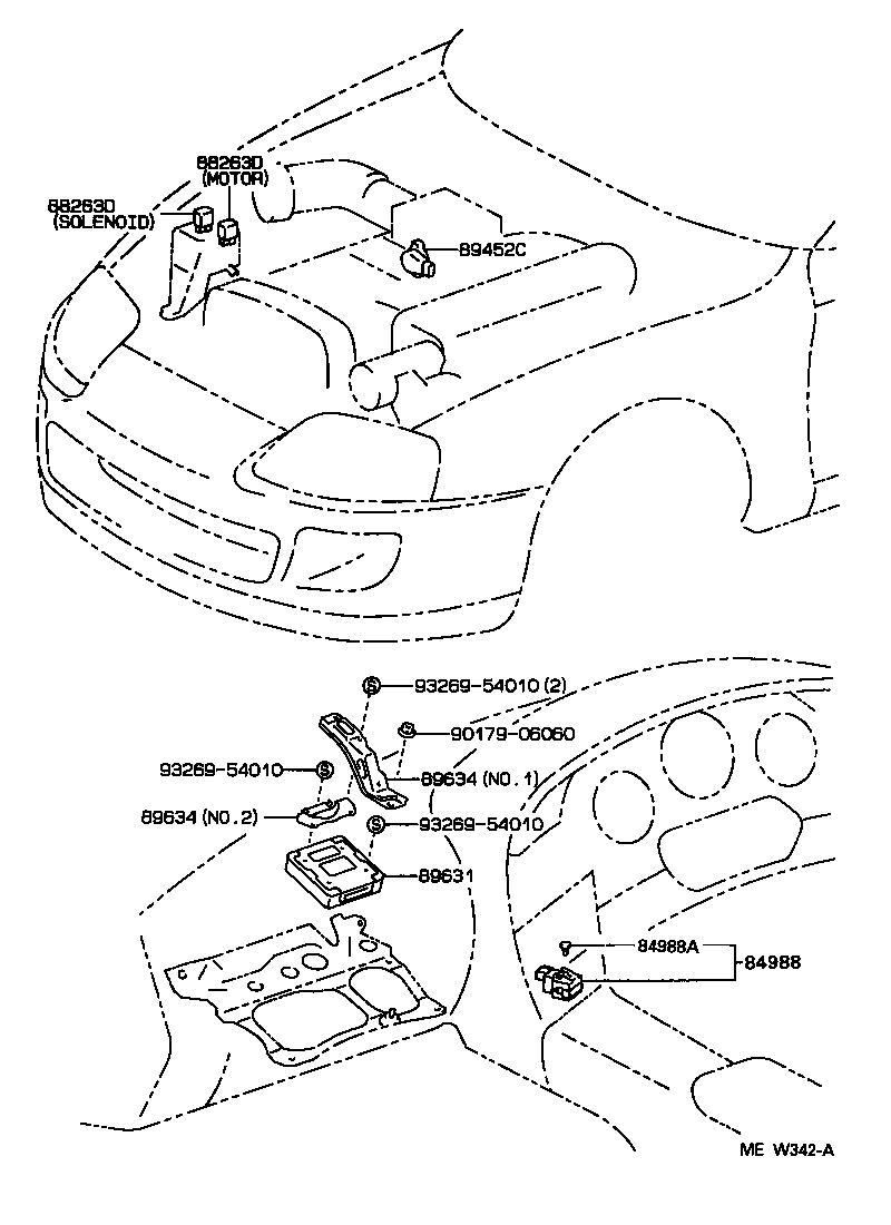 84988-14010 SWITCH, TRACTION CONTROL product image