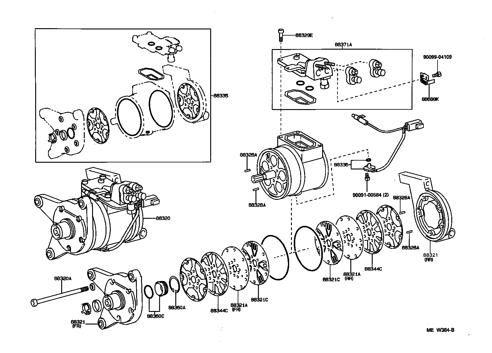 Toyota 88322-22010 HEAD, COOLER COMPRESSOR CYLINDER