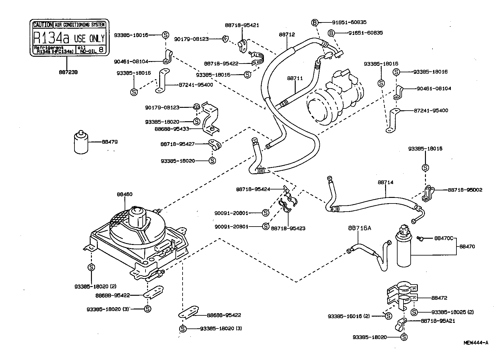 88688-95416 BRACKET, COOLER CONDENSER, NO.1 product image