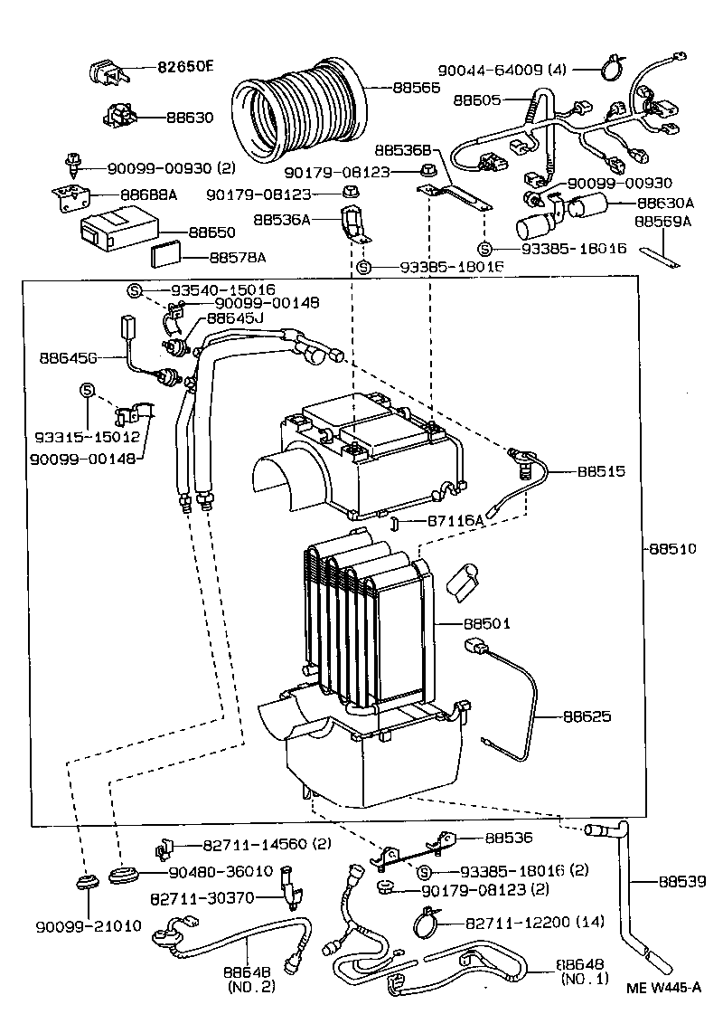 88605-95409 HARNESS SUB-ASSY, COOLER WIRING, NO.1 product image