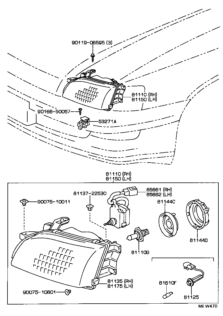 81150-05041 HEADLAMP ASSY, LH product image