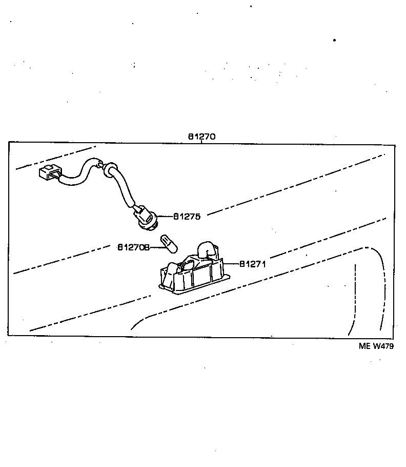 81272-30180 GASKET, LICENSE PLATE LAMP LENS product image