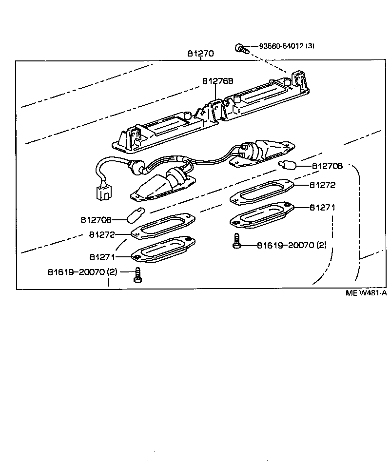 81272-30180 GASKET, LICENSE PLATE LAMP LENS product image