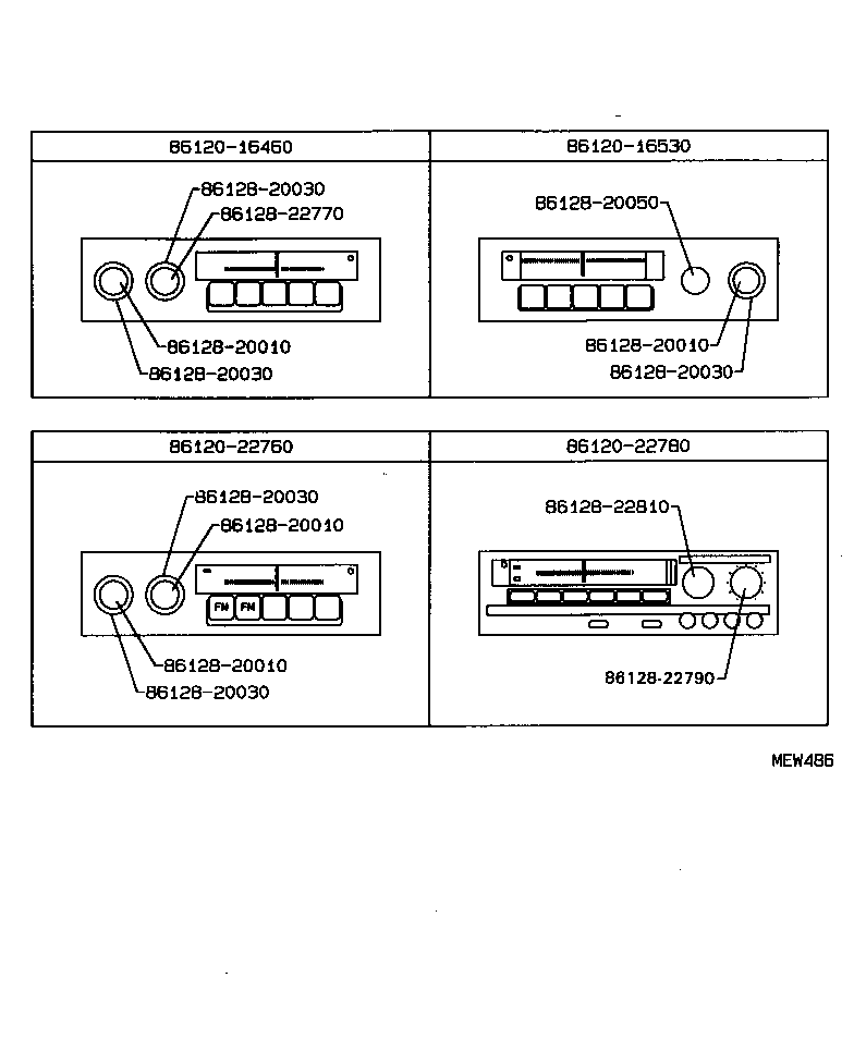 86120-90A14 RECEIVER ASSY, RADIO product image