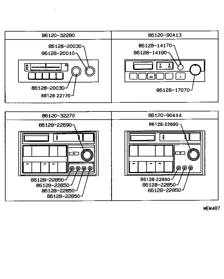 86120-90A14 RECEIVER ASSY, RADIO product image