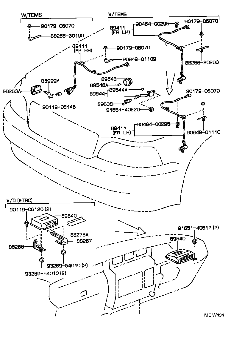 89541-30031 COMPUTER ASSY, SKID CONTROL product image