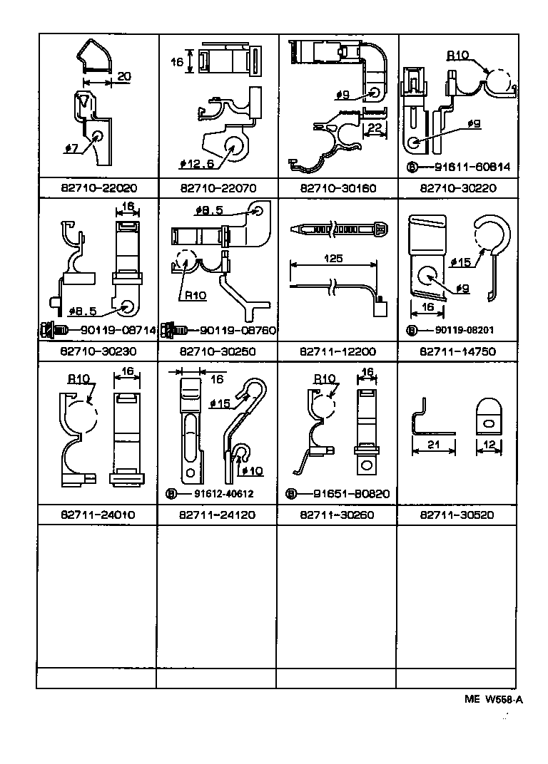 82122-30341 WIRE, ENGINE, NO.2 product image