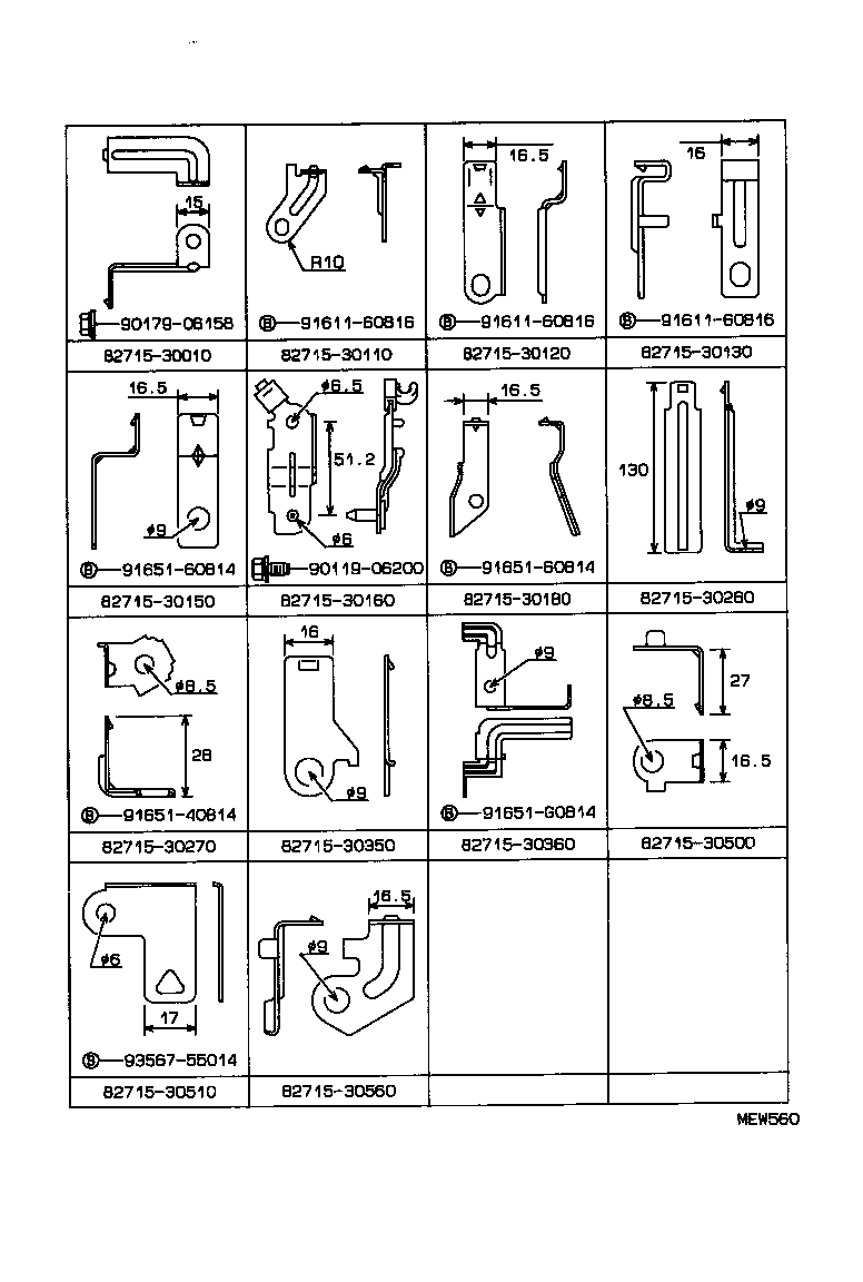 82122-30341 WIRE, ENGINE, NO.2 product image