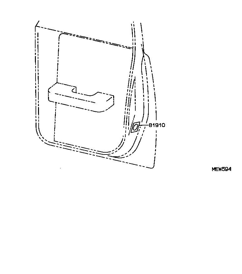 81910-33010 REFLECTOR ASSY, REFLEX, RH product image